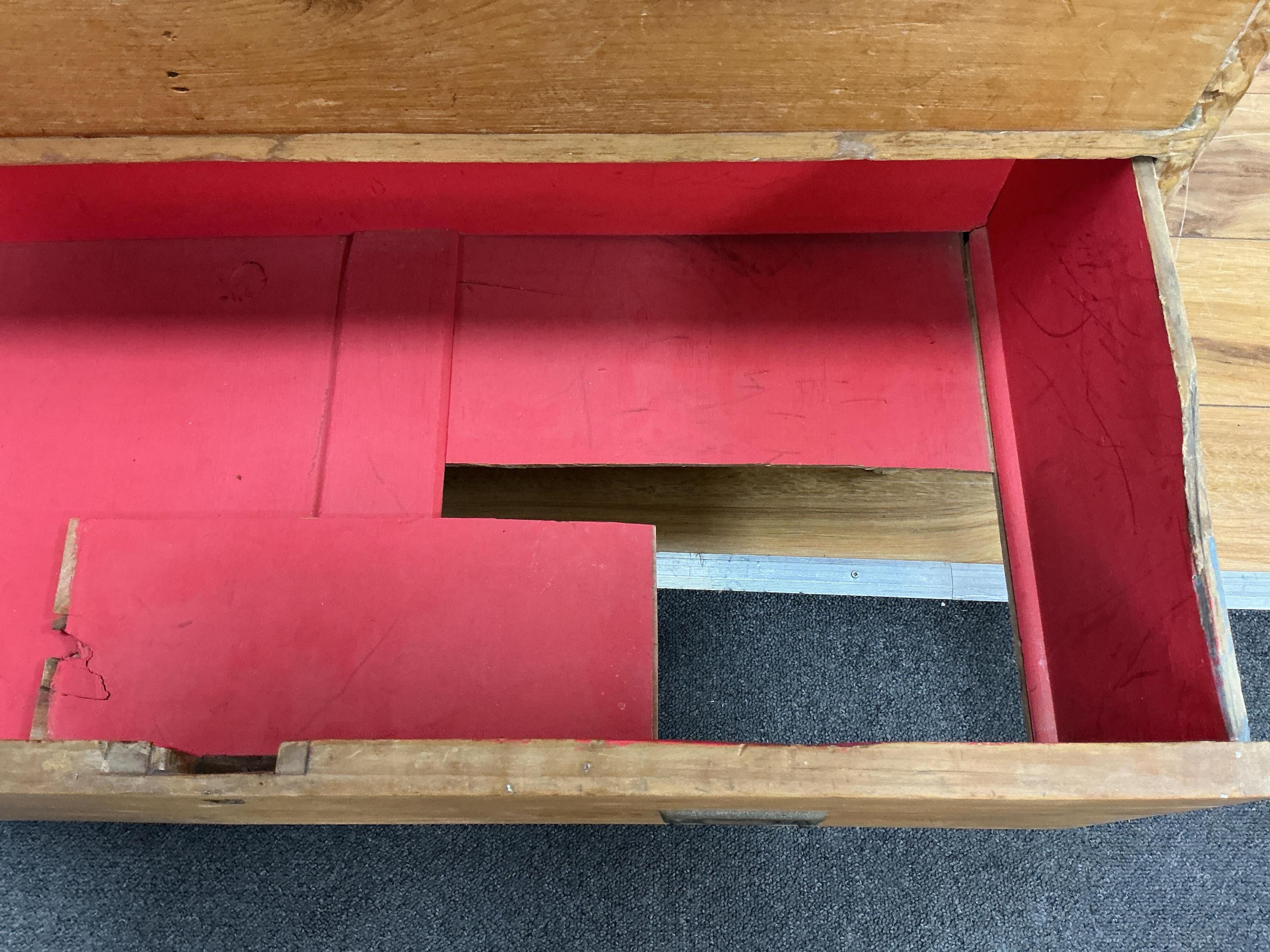 A small Victorian pine four drawer chest, width 84cm, depth 50cm, height 84cm